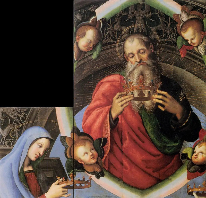 Deus Pai e a Virgem Maria - Rafael Sanzio
