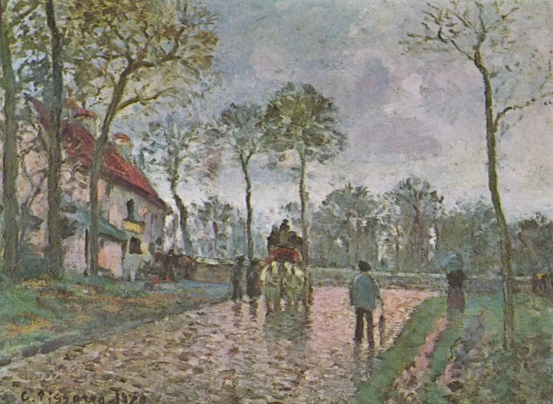 Diligência em Louveciennes - Camille Pissarro
