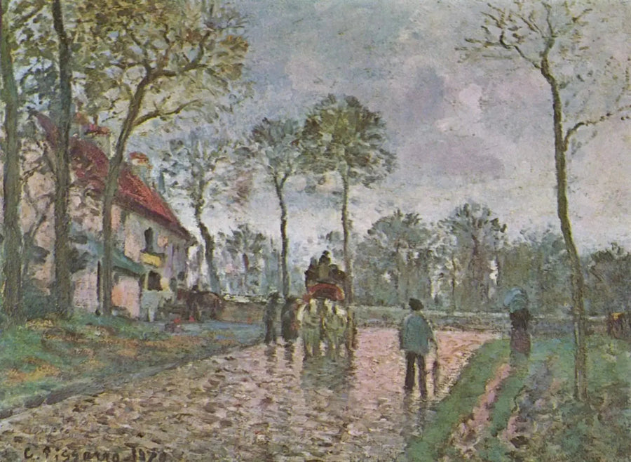 Diligência em Louveciennes - Camille Pissarro