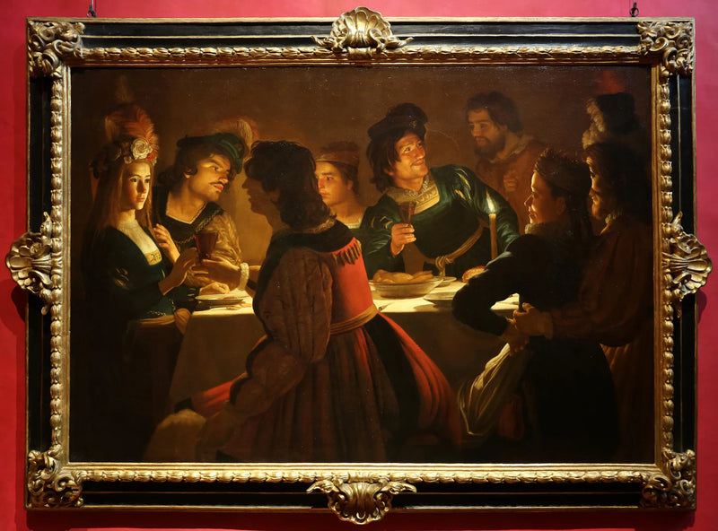 Jantar com núpcias - Gerrit van Honthorst