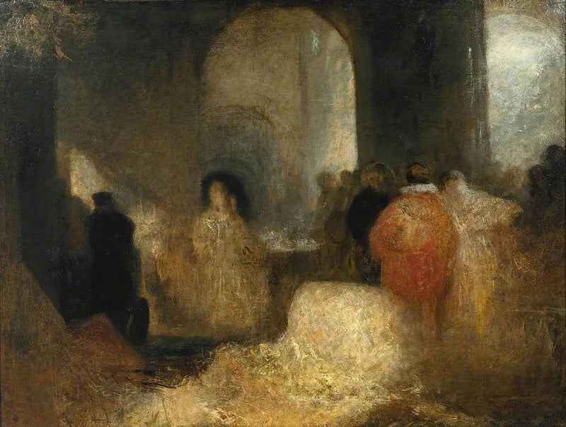 Jantar em uma Grande Sala com Figuras em Fantasia - J. M. W. Turner