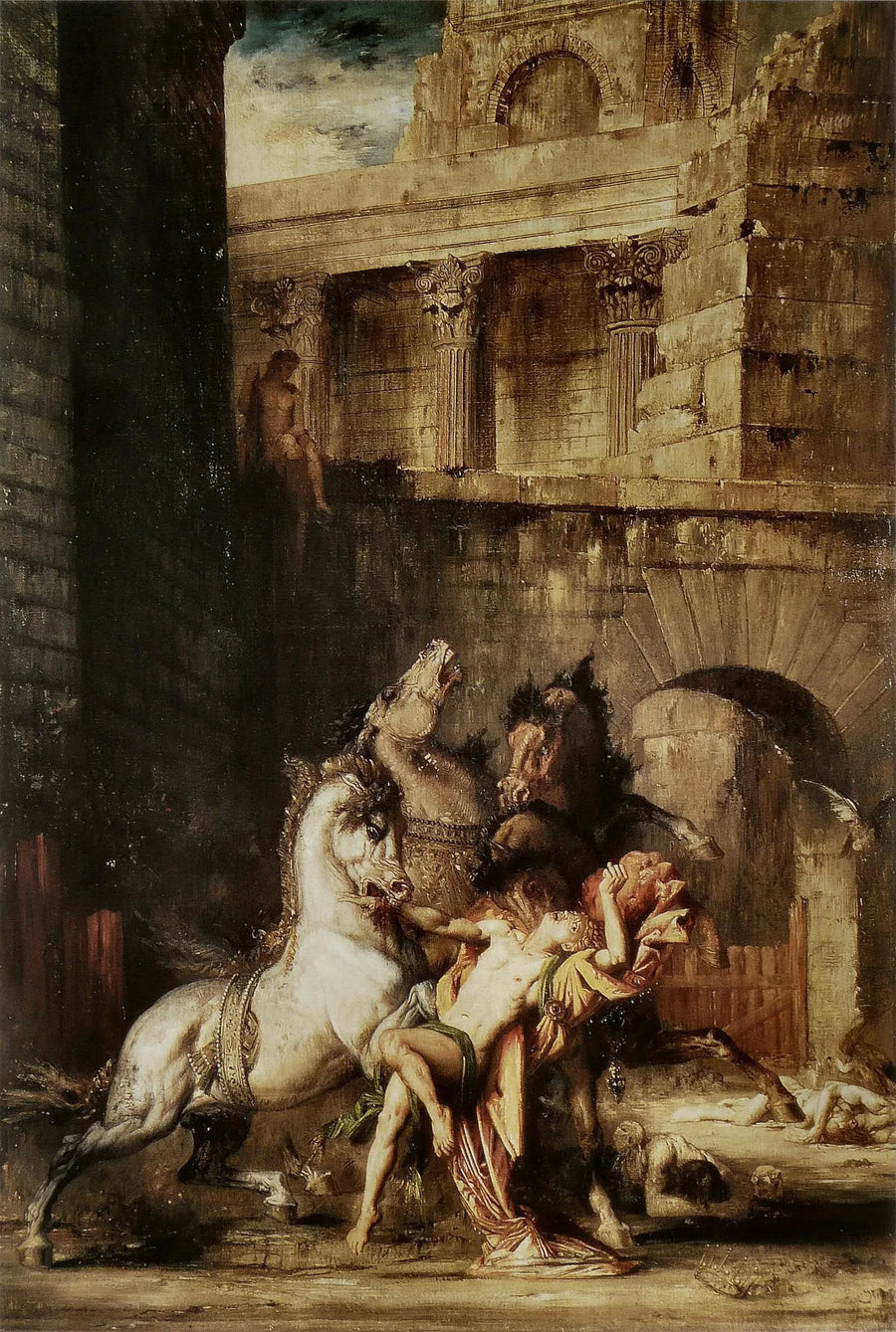 Diomedes devorado por seus cavalos - Gustave Moreau