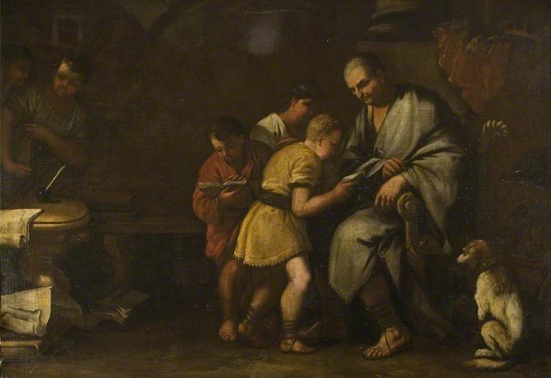 Dionísio, tirano de Siracusa - Luca Giordano