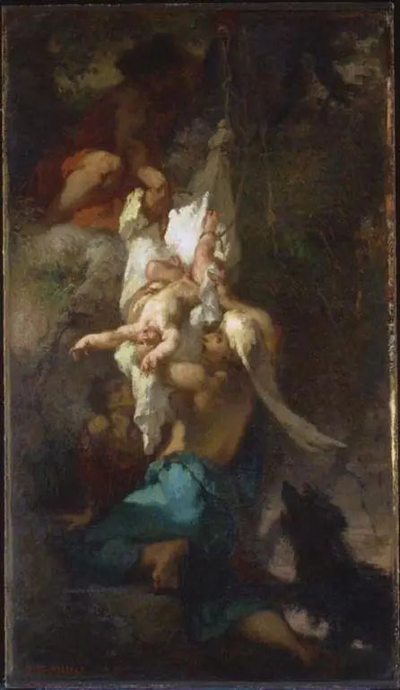 Édipo descendo da árvore - Jean-François Millet