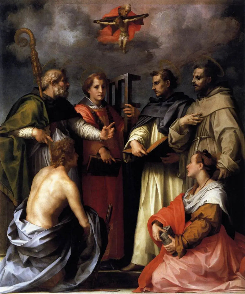 Disputa sobre a Trindade - Andrea del Sarto