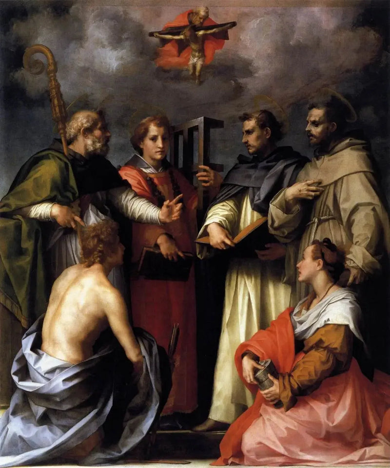Disputa sobre a Trindade - Andrea del Sarto