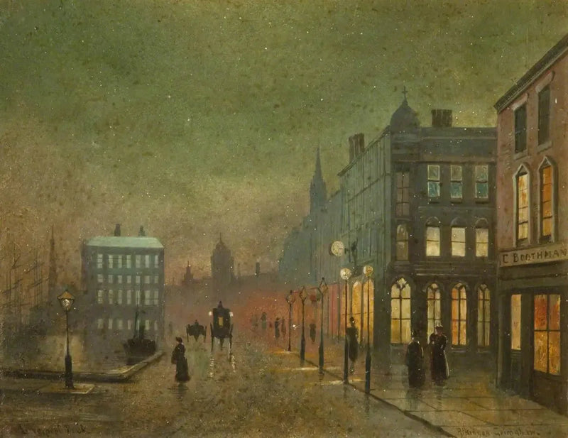 Docas de Liverpool (painel 2 de 5) - John Atkinson Grimshaw