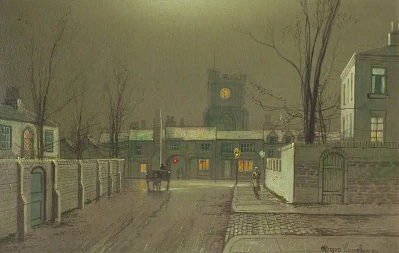 Docas de Liverpool (painel 4 de 5) - John Atkinson Grimshaw