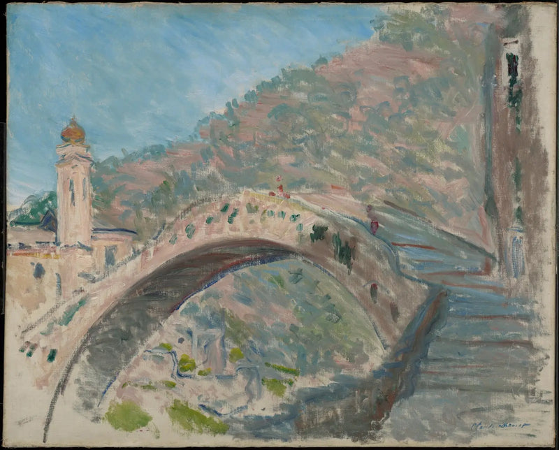Dolceacqua, a velha ponte sobre o Nervia - Claude Monet