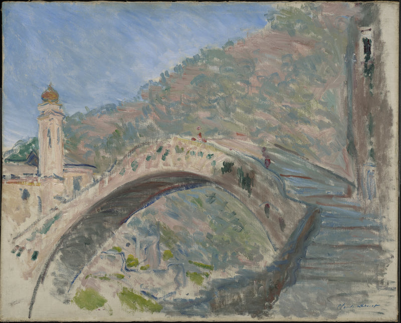 Dolceacqua, a velha ponte sobre o Nervia - Claude Monet