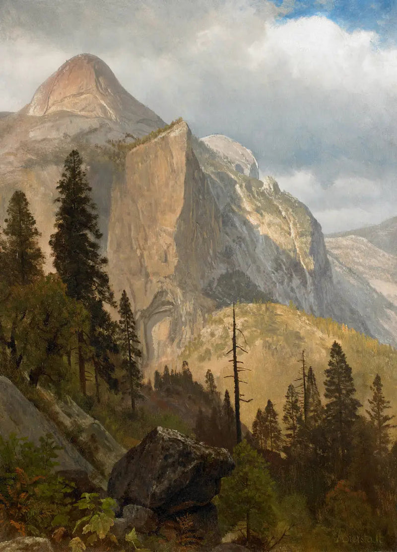 Cúpula Norte, Vale de Yosemite - Albert Bierstadt