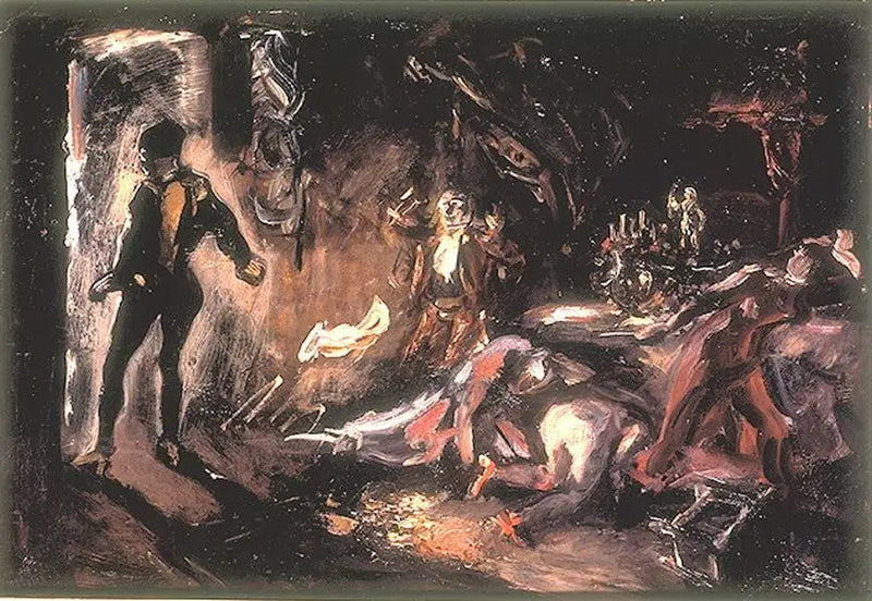 Don Juan encontra com o convidado de pedra - Max Slevogt