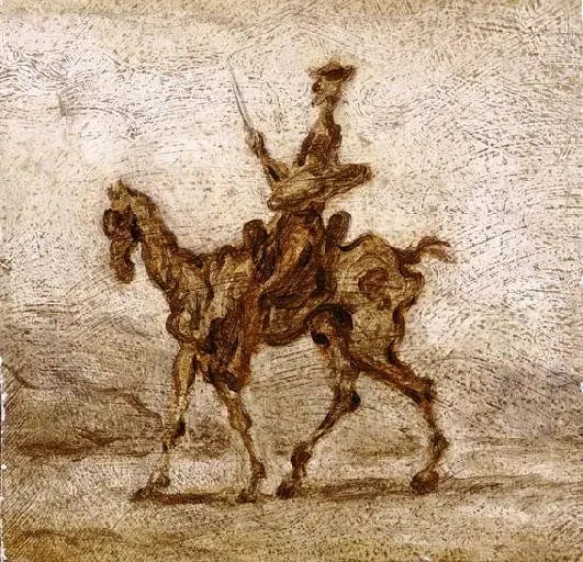 Dom Quixote a Cavalo - Honoré Daumier