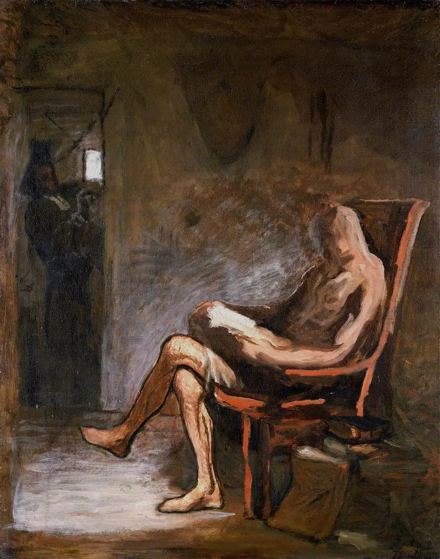 Dom Quixote lendo - Honoré Daumier