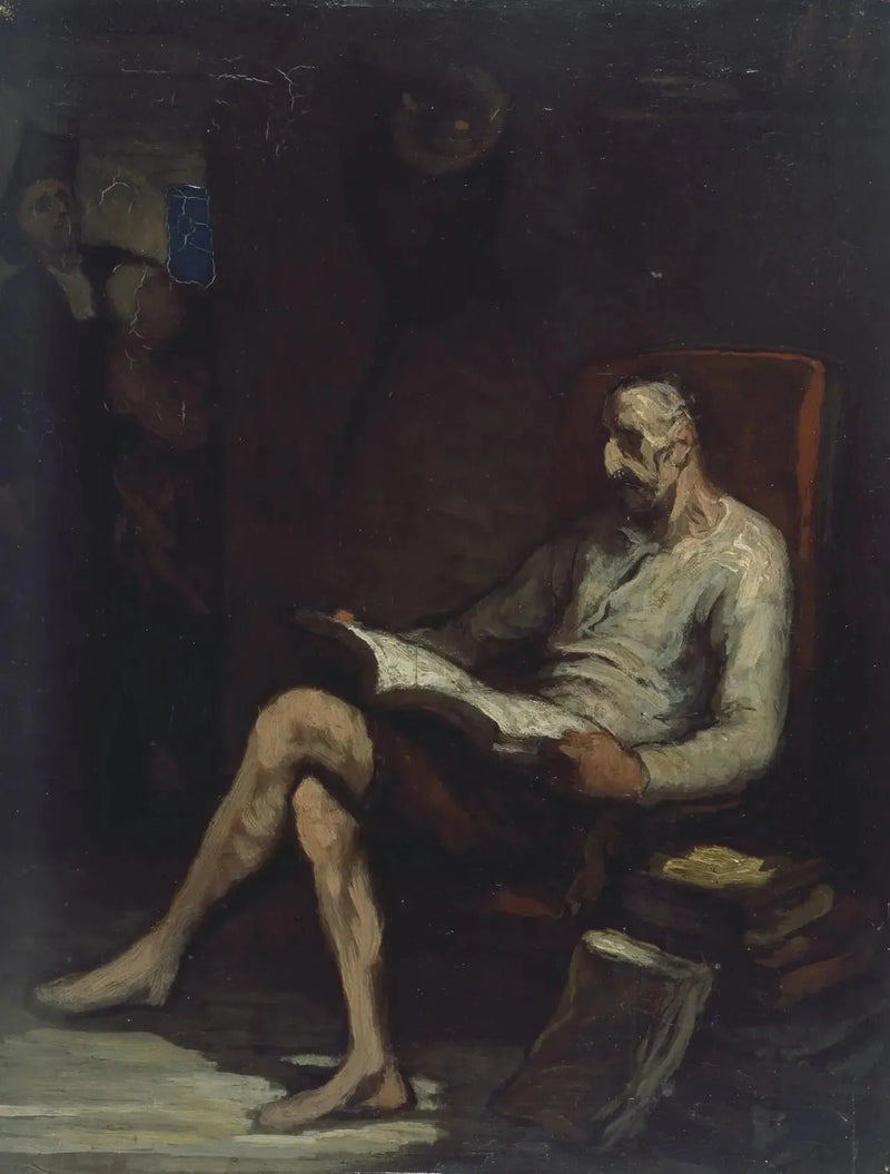 Dom Quixote lendo - Honoré Daumier