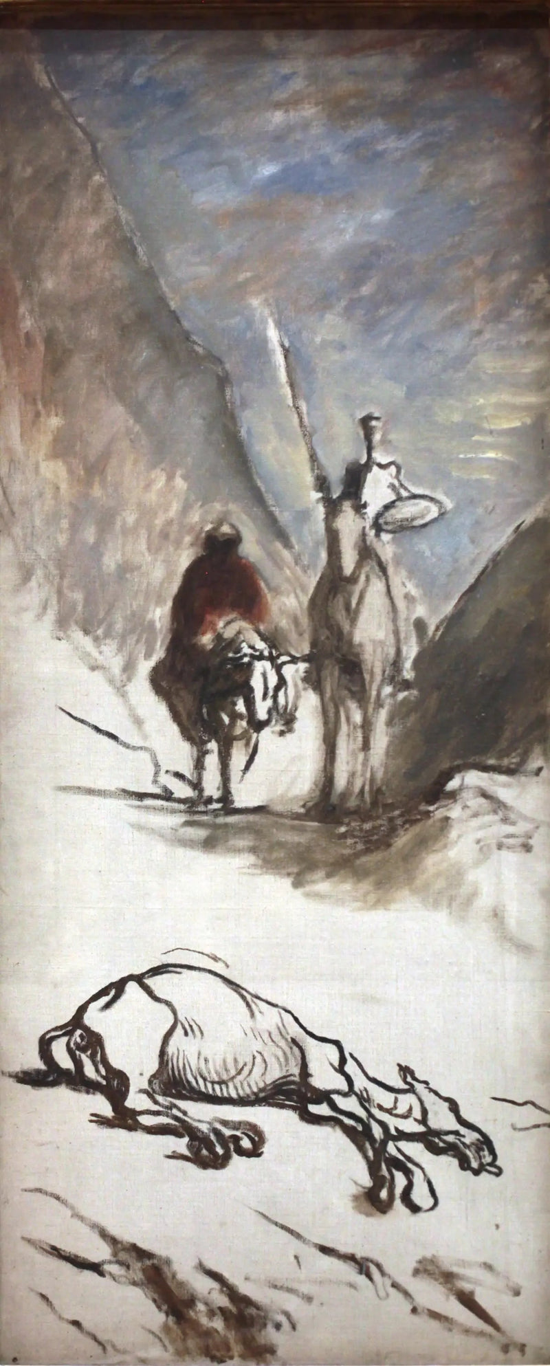 Don Quixote e o burro morto - Honoré Daumier