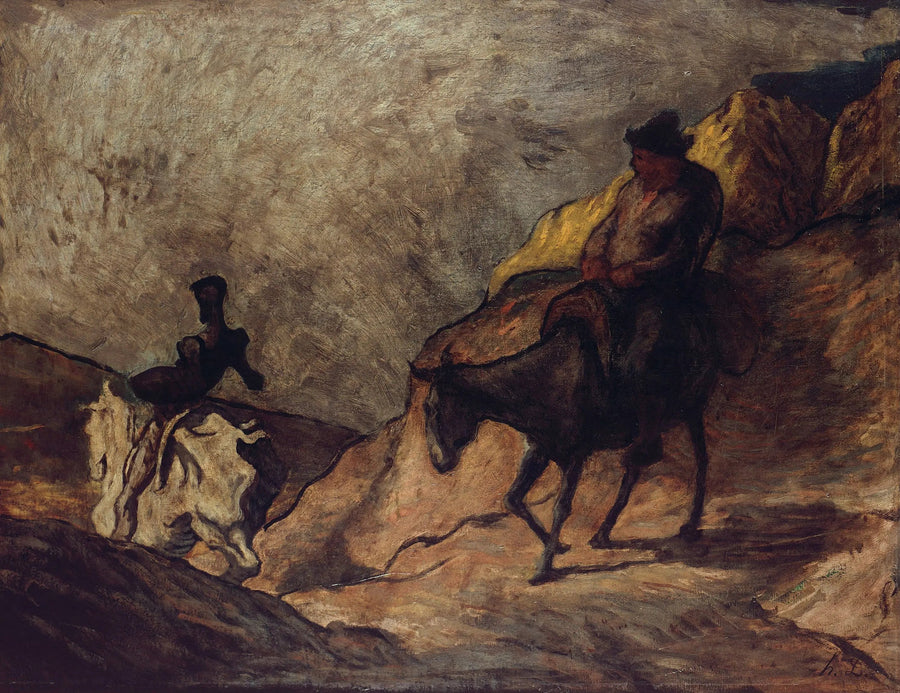 Don Quixote e Sancho Pança - Honoré Daumier