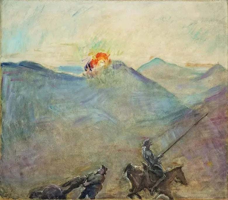 Don Quixote e Sancho Pança - Max Slevogt