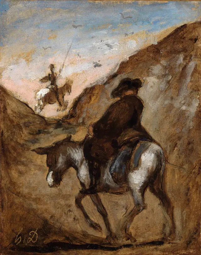 Don Quixote e Sancho Pança - Honoré Daumier