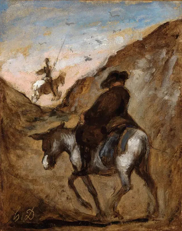 Don Quixote e Sancho Pança - Honoré Daumier