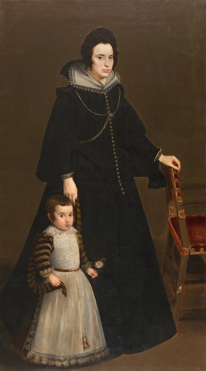 Doña Antonia de Ipeñarrieta y Galdós e filhos don Luis - Diego Velázquez