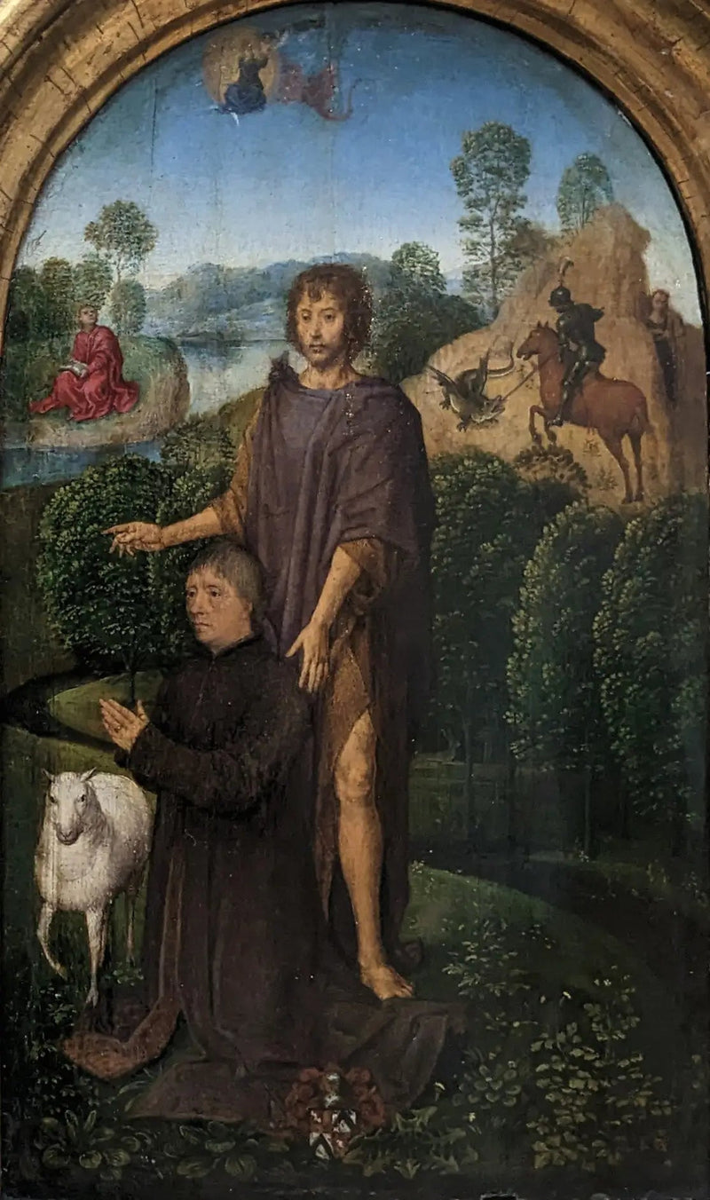 Doador apresentado por São João Batista - Hans Memling