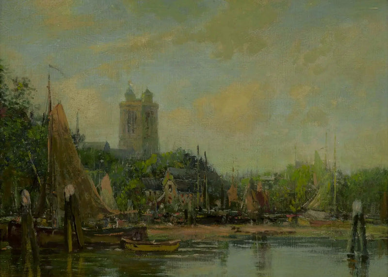 Dordrecht, a catedral - Eugène Boudin