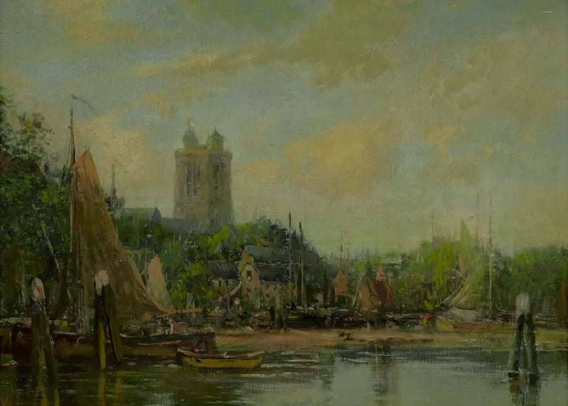 Dordrecht, a catedral - Eugène Boudin