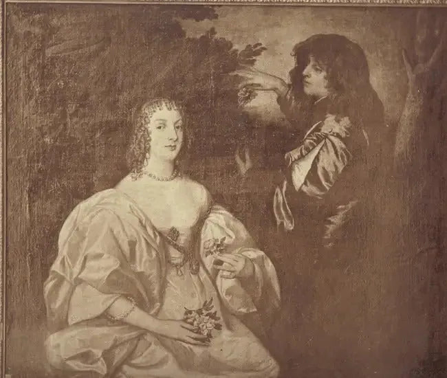 Retrato duplo de Anne Sophia, condessa de Carnarvon (-1695), com seu irmão Philip Herbert, 5º conde de Pembroke, 2º conde de Montgomery (1621-1669) - Antoine van Dyck