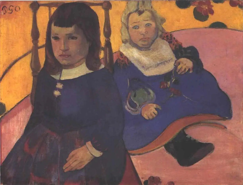Retrato duplo de crianças - Paul Gauguin