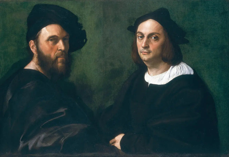 Retrato duplo de Andrea Navagero e Agostino Beazzano - Rafael Sanzio