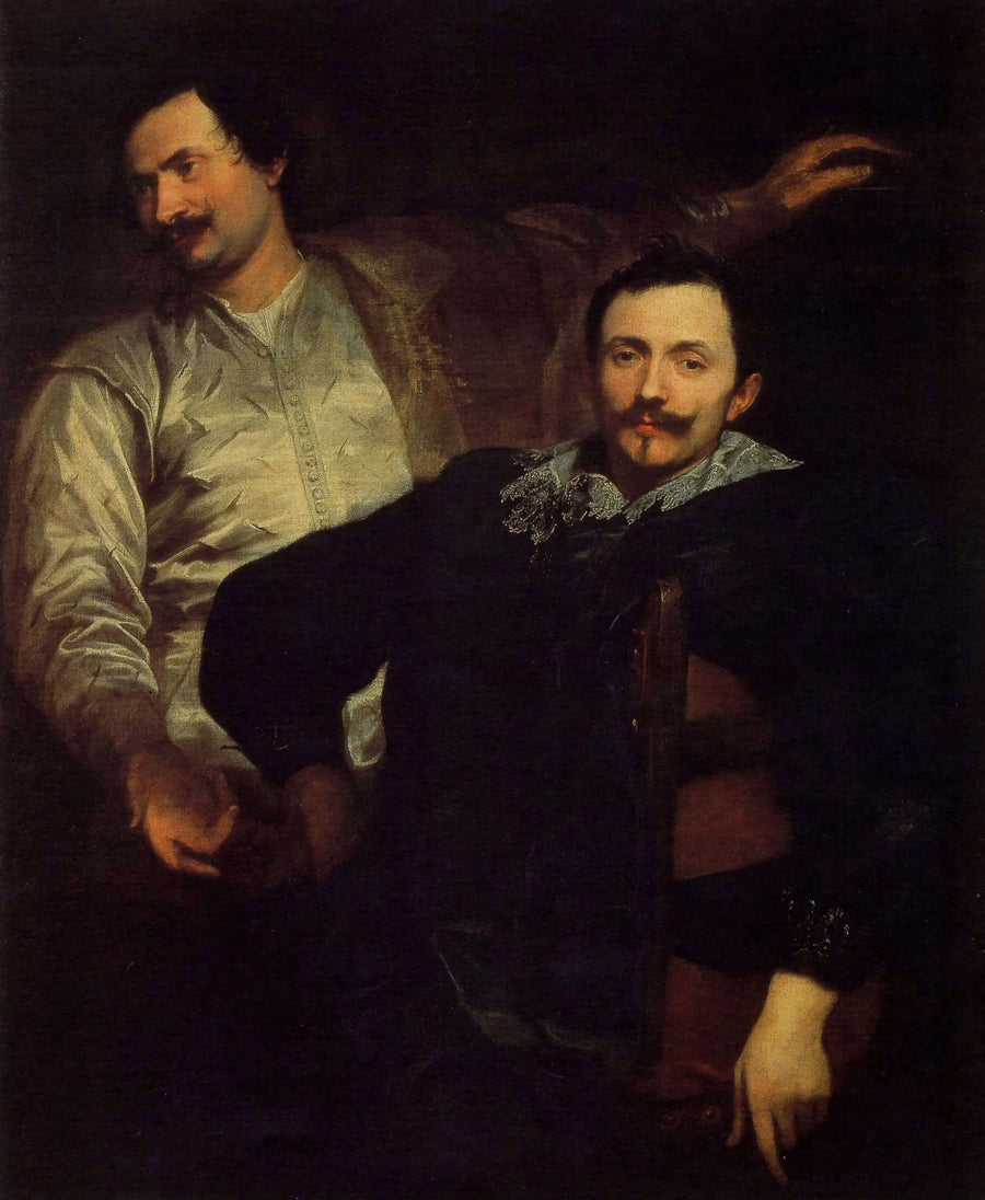 Retrato duplo de Cornelis e Lucas de Wael - Antoine van Dyck