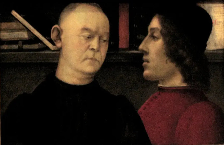 Retrato duplo de Piero del Pugliese e Filippino Lippi - Filippino Lippi