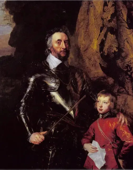 Retrato duplo de Thomas Howard, 21º conde de Arundel (1585-1646), com seu neto, Thomas Howard, mais tarde 22º conde de Arundel e 5º duque de Norfolk - Antoine van Dyck
