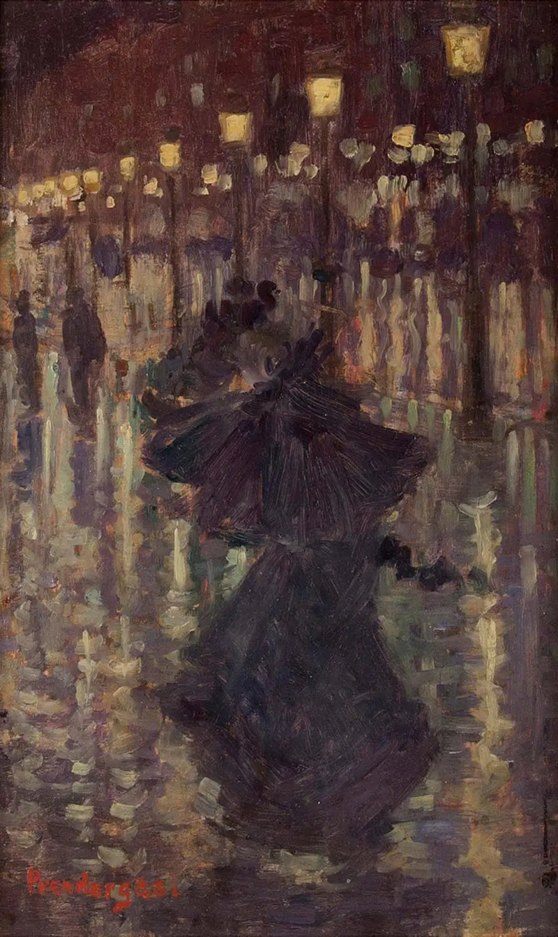 Chuveiro da noite, Paris - Maurice Prendergast