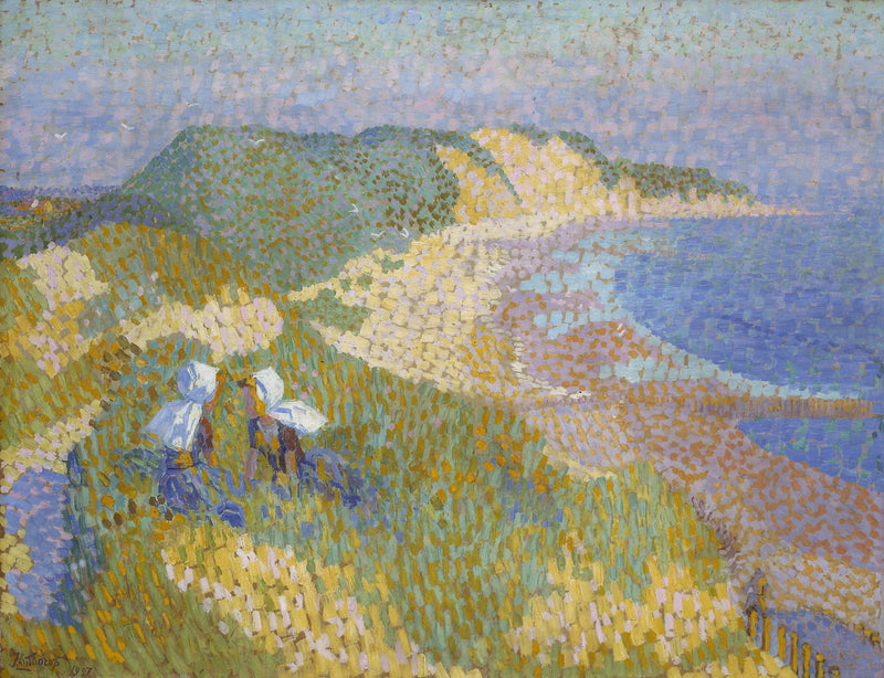 Dunas e mar em Zoutelande - Jan Toorop