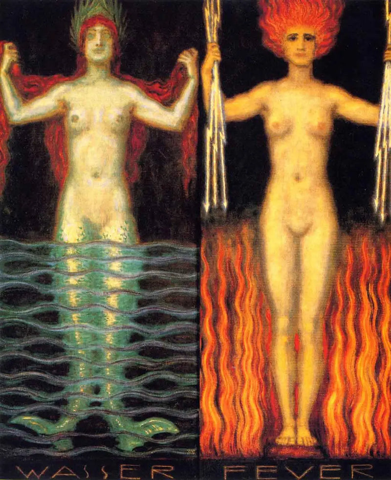 Água e Fogo - Franz Von Stuck