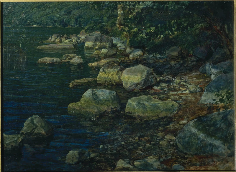 Água e pedras perto de Palazzuola - Alexandre Ivanov