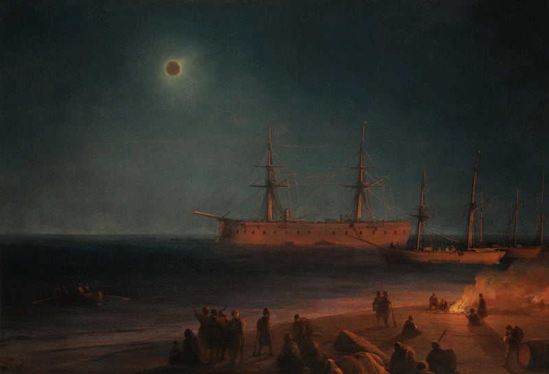 Eclipse solar em Feodosia - Ivan Aivazovsky