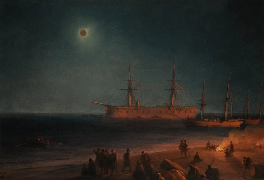 Eclipse solar em Feodosia - Ivan Aivazovsky