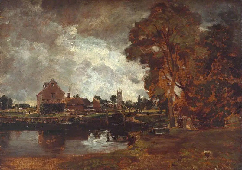 Eclusa e moinho de Dedham - John Constable
