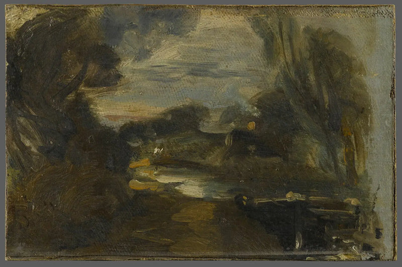 Eclusa no rio Stour - John Constable