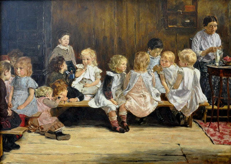 Jardim de infância em Amsterdã - Max Liebermann