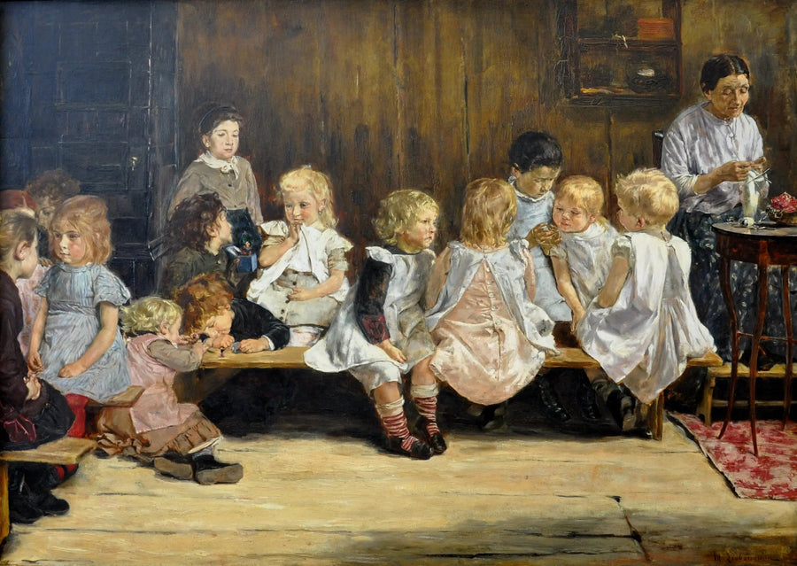 Jardim de infância em Amsterdã - Max Liebermann