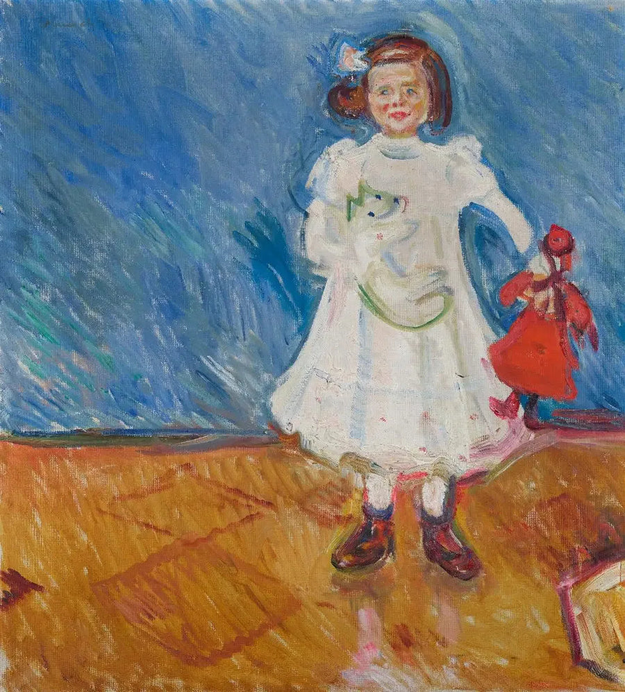 Edmute Esche com a boneca - Edvard Munch