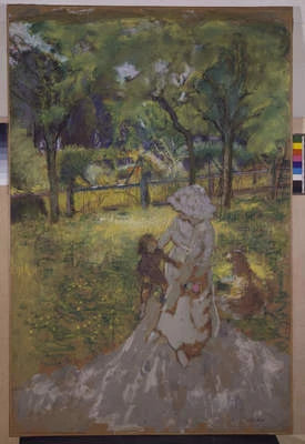 Mère et enfant au jardin - Édouard Vuillard