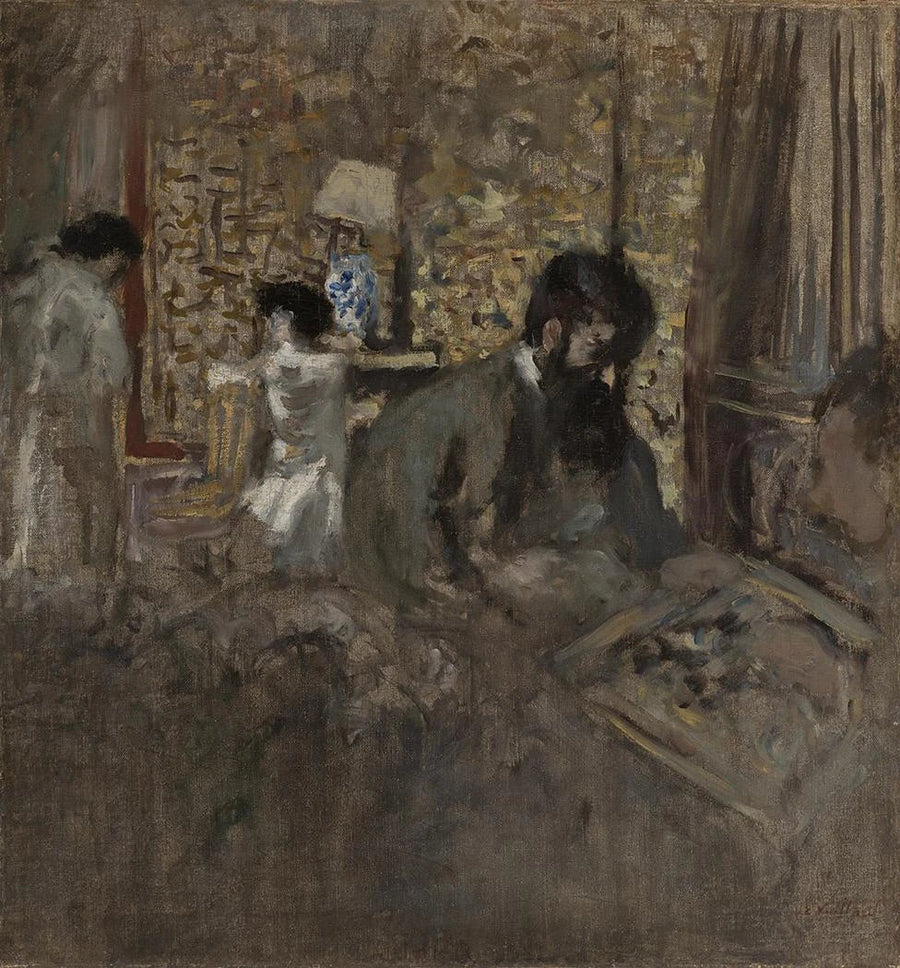 La Partie de dames, peinture de Édouard Vuillard
