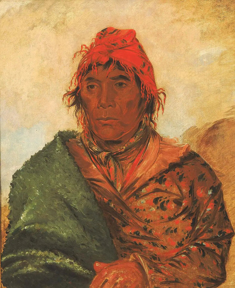 Ee-mat-lá-, rei Filipe, segundo chefe - George Catlin