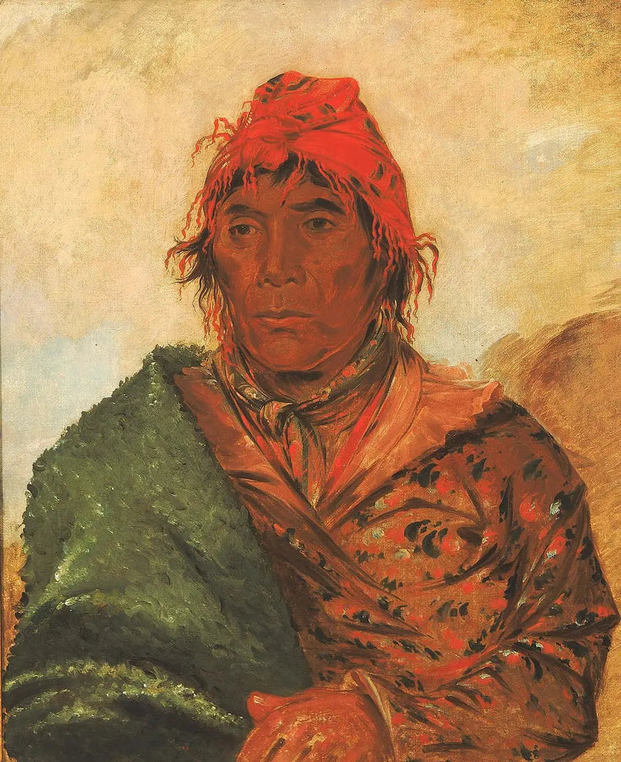Ee-mat-lá-, rei Filipe, segundo chefe - George Catlin
