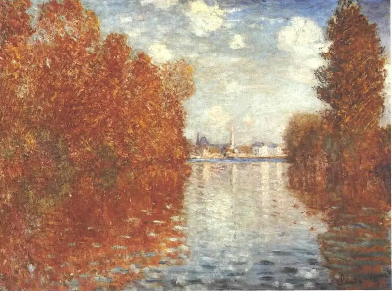 Efeito outono em Argenteuil W290 - Claude Monet
